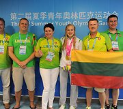 Daina Gudzinevičiūtė ir Rūta Meilutytė jaunimo olimpinėse žaidynėse, 2014 m. rugpjūtis