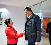 Daina Gudzinevičiūtė ir Arvydas Sabonis, 2014 m. gruodis
