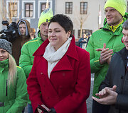 Daina Gudzinevičiūtė i&scaron;lydi kalėdinį karavaną, 2015 m. gruodis
