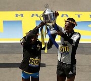Bostono maratono nugalėtojai &ndash; Atsede Baysa ir Lemi Berhanu Hayle'as
