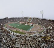 Lužnikų stadionas, kuriame vyko dauguma olimpinių rungčių