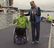 Augustas Navickas ir LIF prezidentas Dainiu Pavilionis