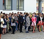 Vilniaus Salomėjos Nėries gimnazija pasitiko naujus mokslo metus ir būsimą 100-ąją gimnazistų laidą