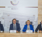 Naglio Puteikio spaudos konferencija &bdquo;Kas ves Lietuvos centro partiją į Seimo rinkimus 2020 metais? Sąra&scaron;o lyderių ir atnaujinto partijos pavadinimo pristatymas visuomenei&ldquo;