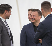 Vilniaus Pilaitės gimnazijos dengto futbolo maniežo atidarymas