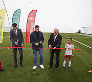 Vilniaus Pilaitės gimnazijos dengto futbolo maniežo atidarymas