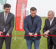 Vilniaus Pilaitės gimnazijos dengto futbolo maniežo atidarymas
