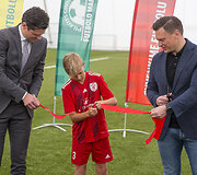 Vilniaus Pilaitės gimnazijos dengto futbolo maniežo atidarymas