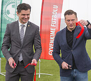 Vilniaus Pilaitės gimnazijos dengto futbolo maniežo atidarymas