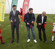Vilniaus Pilaitės gimnazijos dengto futbolo maniežo atidarymas