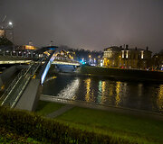Vilniaus centras Kūčių vakarą