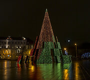 Vilniaus centras Kūčių vakarą