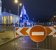 Vilniaus centras Kūčių vakarą
