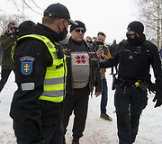 Mitingas prie Rusijos ambasados &bdquo;Už laisvę Aleksejui Navalnui, už demokratiją ir žmogaus teises Rusijoje&ldquo;