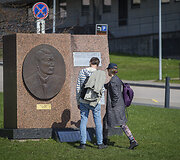 Saulėta sekmadienio popietė Vilniaus centre