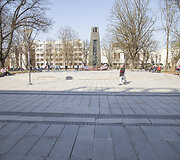 Saulėta sekmadienio popietė Vilniaus centre