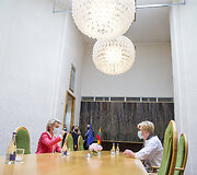 Ingridos &Scaron;imonytės ir Ursula von der Leyen susitikimas