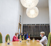 Ingridos &Scaron;imonytės ir Ursula von der Leyen susitikimas