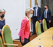 Ingridos &Scaron;imonytės ir Ursula von der Leyen susitikimas