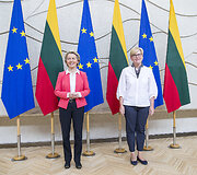 Ingridos &Scaron;imonytės ir Ursula von der Leyen susitikimas