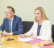 Vidaus reikalų ministerijoje lankėsi vidaus reikalų eurokomisarė Ylva Johansson