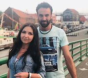 Eglė Dange Fontana su vyru Gianluca