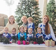 Oksana Kobeleckaja su vaikais