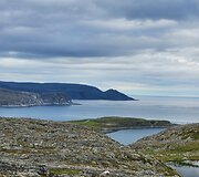 Loretos gyvenvietės Mehamn gamtovaizdis 