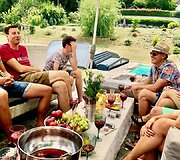 Draugų &scaron;ventės aperityvas