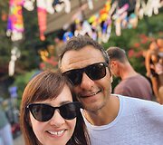 Ieva kartu su vyru Montreux kasmetiniame didžiausiame &scaron;alyje džiazo festivalyje
