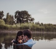 Akvilė Arlauskas-Matthews kartu su vyru Williamu