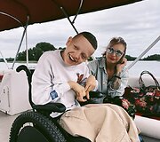 Evelina su sūnumi Kristupu