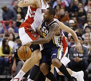 &bdquo;Toronto Raptors&ldquo; ekipa po trijų pratęsimų nusileido &bdquo;Utah Jazz&ldquo; atstovams 133:140