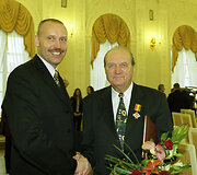 Anapilin i&scaron;keliavo Lietuvos rankinio patriarchas Janis Grinbergas