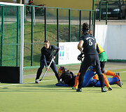 Vilniaus miesto moterų žolės riedulio rinktinė kovojo su Azerbaidžano nacionaline ekipa ir pralaimėjo 0:3