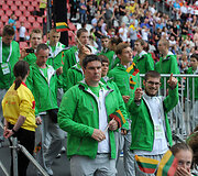 Sekmadienį Lietuvos delegaciją dalyvavo XII Europos jaunimo vasaros olimpinio festivalio Utrechte atidarymo ceremonijoje