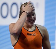 Rūta Meilutytė Barselonoje 100 metrų krūtine pasiekė naują Europos rekordą
