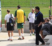 Lietuvos krep&scaron;inio rinktinė  &ndash; po treniruotės