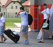 Lietuvos krep&scaron;inio rinktinė  &ndash; po treniruotės