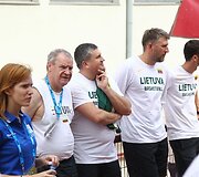 Lietuvos krep&scaron;inio rinkitnės žaidėjų susitikimas su sirgaliais Jesenicėse