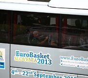 Lietuvos krep&scaron;inio rinktinė atvyko į &bdquo;Podmežakla&ldquo; areną žaisti Europos čempionato mačo su bosniai