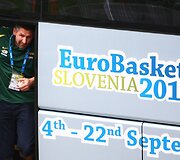 Lietuvos krep&scaron;inio rinktinė atvyko į &bdquo;Podmežakla&ldquo; areną žaisti Europos čempionato mačo su bosniai