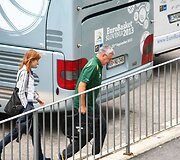 Lietuvos krep&scaron;inio rinktinė atvyko į &bdquo;Podmežakla&ldquo; areną žaisti Europos čempionato mačo su bosniai