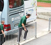 Lietuvos krep&scaron;inio rinktinė atvyko į &bdquo;Podmežakla&ldquo; areną žaisti Europos čempionato mačo su bosniai