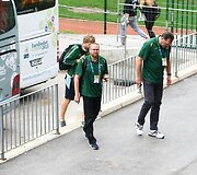 Lietuvos krep&scaron;inio rinktinė atvyko į &bdquo;Podmežakla&ldquo; areną žaisti Europos čempionato mačo su bosniai