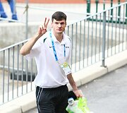 Lietuvos krep&scaron;inio rinktinė atvyko į &bdquo;Podmežakla&ldquo; areną žaisti Europos čempionato mačo su bosniai