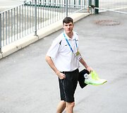 Lietuvos krep&scaron;inio rinktinė atvyko į &bdquo;Podmežakla&ldquo; areną žaisti Europos čempionato mačo su bosniai