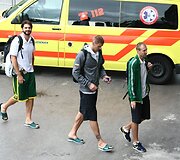 Lietuvos krep&scaron;inio rinktinė atvyko į &bdquo;Podmežakla&ldquo; areną žaisti Europos čempionato mačo su bosniai