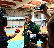 Lietuvos krep&scaron;inio rinktinės treniruotė &bdquo;Ježice&ldquo; arenoje &ndash; Darius Maskoliūnas