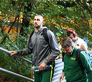 Lietuvos krep&scaron;inio rinktinės treniruotė &bdquo;Ježice&ldquo; arenoje &ndash; Jonas Valančiūnas
